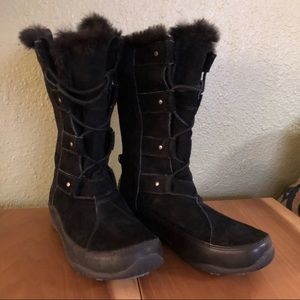 North Face Abby Black Snow and Rain Boots